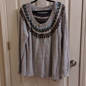 Knit comfy long sleeved sweat shirt